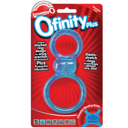 Ofinity Plus - Dual Vibrating Ring - Blue - UABDSM