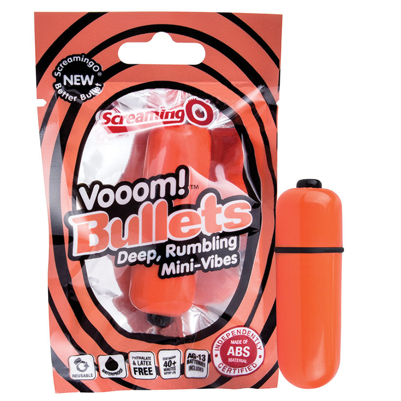 Vooom Bullets Mini-Vibes - Each - Tangerine - UABDSM