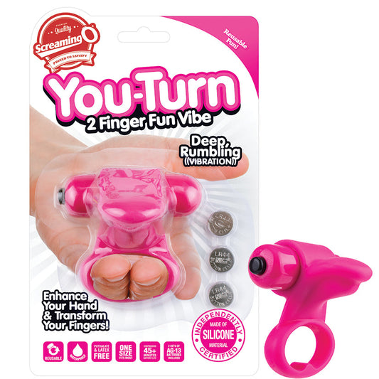 You-Turn 2 Finger Fun Vibe - Strawberry - UABDSM