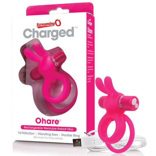 Charged Ohare Rechargeable Rabbit Vibe - Pink - UABDSM