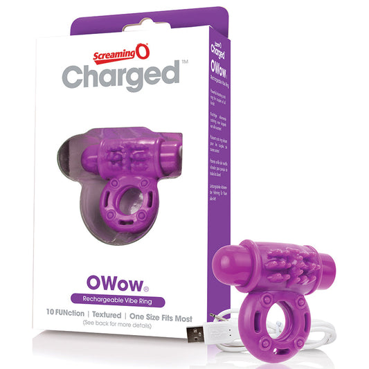 Charged Owow Rechargeable Vibe Ring - Purple - UABDSM