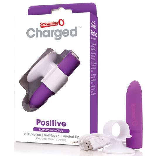 Charged Positive Rechargeable Vibe - Grape - UABDSM