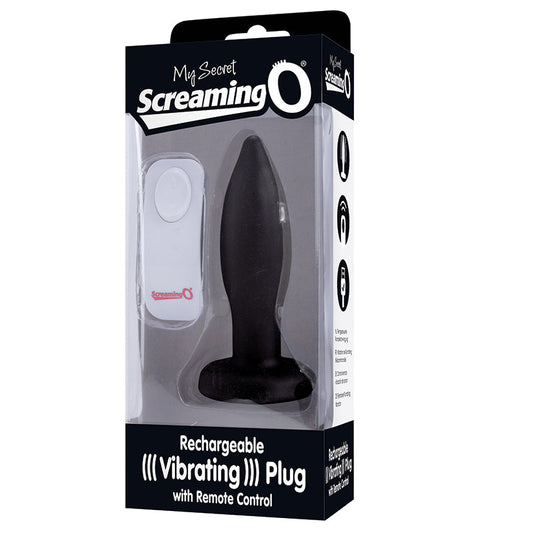 Screaming O My Secret Remote Vibrating Plug-Black XL - UABDSM