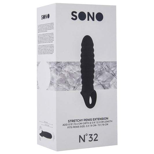 Sono No.32 Stretchy Penis Extension-Black - UABDSM