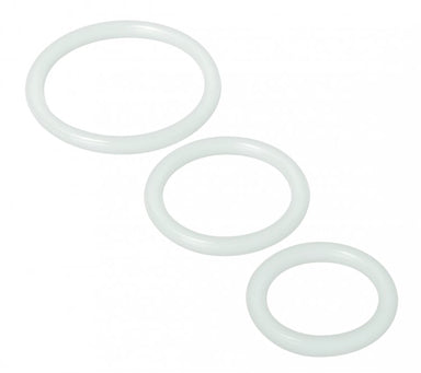 Trinity Silicone Cock Rings Clear - UABDSM