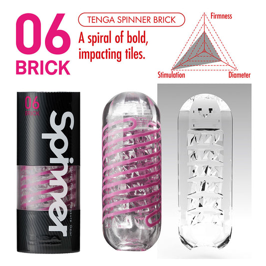 Tenga 06 Brick Spinner Masturbator - UABDSM