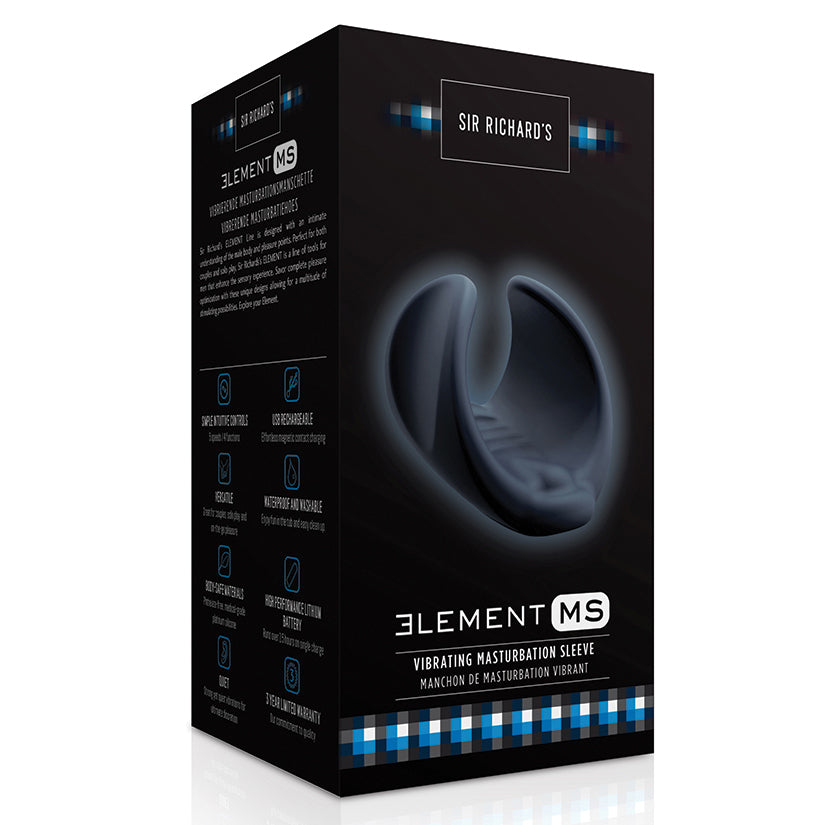 Sir Richards Elements Vibrating MS Sleeve-Slate - UABDSM