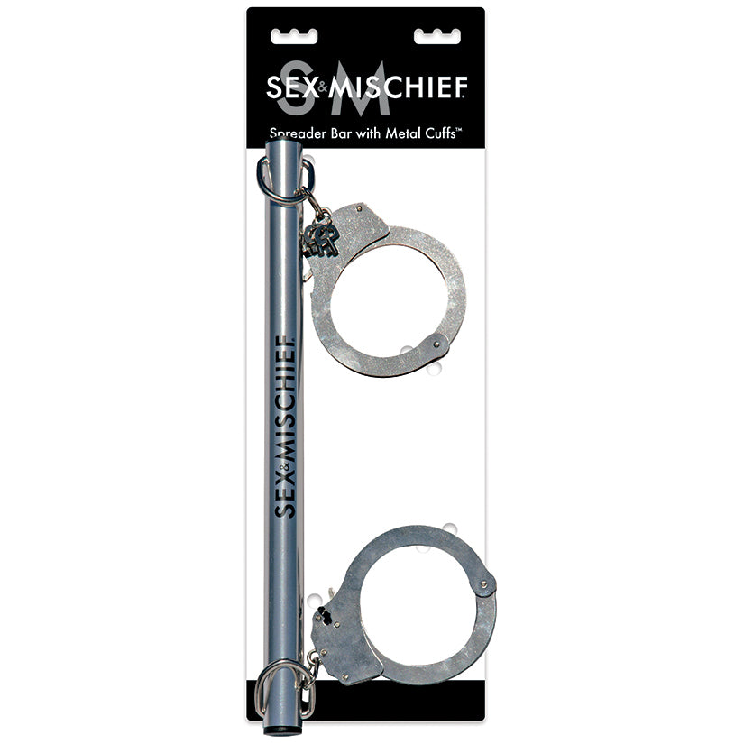 Sex and Mischief Spreader Bar With Metal Cuffs - UABDSM