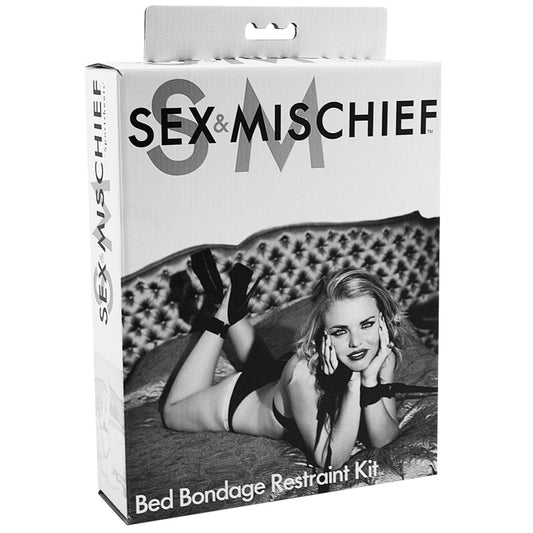 Sex and Mischief Bed Bondage Restraint Kit - UABDSM