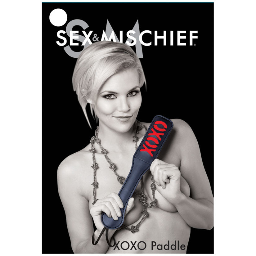 Sex and Mischief Xoxo Paddle - Black - UABDSM