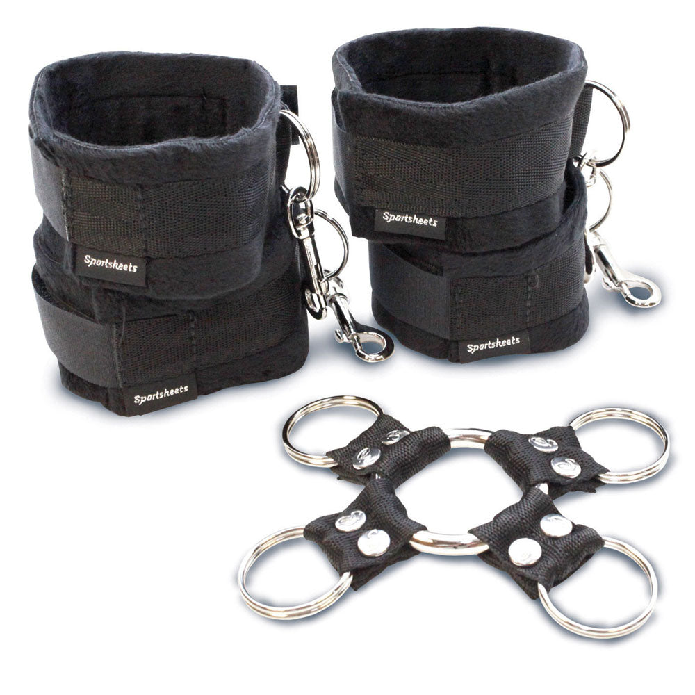 SportSheets 5 Piece Hog Tie And Cuff Set - UABDSM