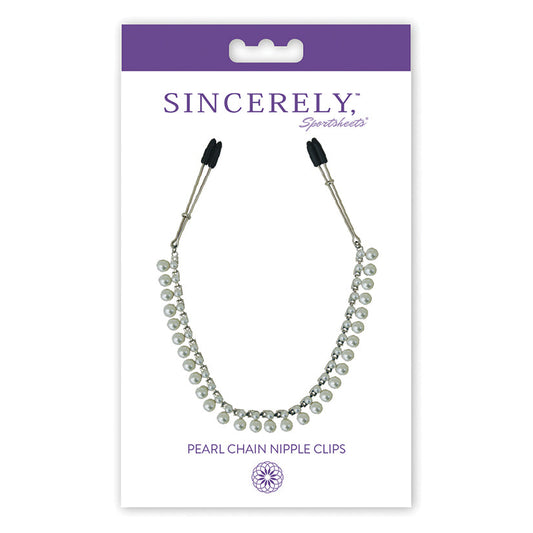 Sincerely Pearl Chain Nipple Clips - UABDSM