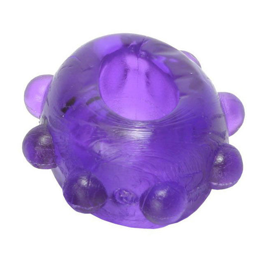 2 Gummy Cock Rings- Purple - UABDSM
