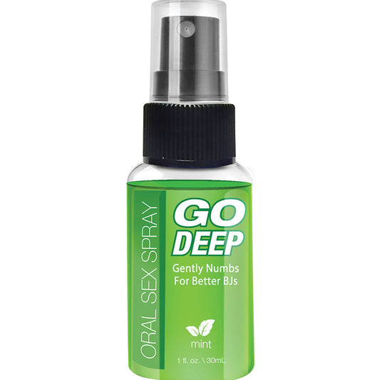 Go Deep Oral Sex Spray - Mint 1 Fl. Oz./ 29 ml - UABDSM