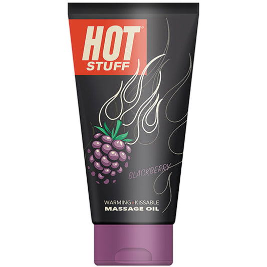 Hot Stuff Warming Massage Oil - Blackberry - 6 Fl. Oz. Tube - UABDSM