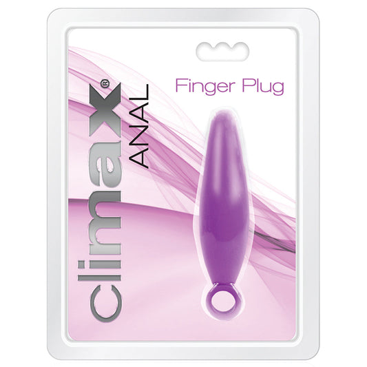 Climax Anal Finger Plug-Deep Purple - UABDSM