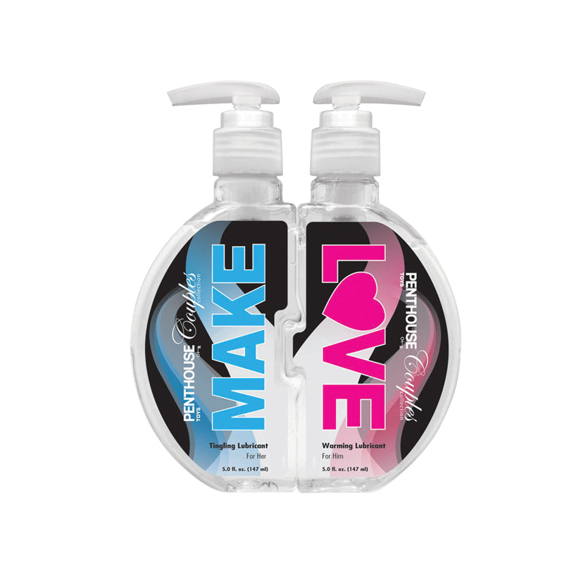 Penthouse Couples Collection - Make Love Warming  and Tingling Lubricants - Two 5 Fl. Oz./ 147ml Bottles - UABDSM