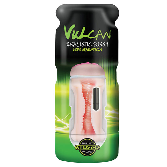 Cyberskin Vulcan Realistic Pussy With Vibration - Cream - UABDSM