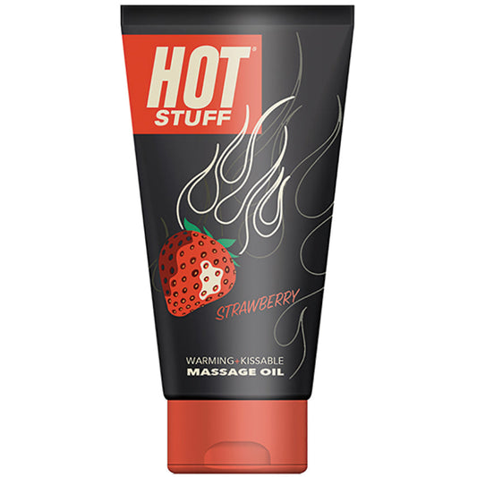 Hot Stuff Warming Massage Oil - Strawberry - 6 Fl. Oz. Tube - UABDSM