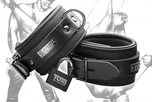 Tom Of Finland Neoprene Ankle Cuffs W/ Locks - UABDSM