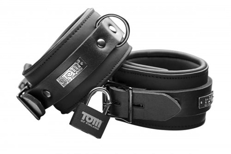 Tom Of Finland Neoprene Ankle Cuffs W/ Locks - UABDSM