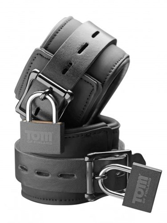 Tom Of Finland Neoprene Wrist Cuffs W/ Locks - UABDSM