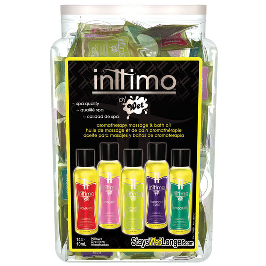 Inttimo By Wet Assorted 10ml Pillows Display of 144 - UABDSM