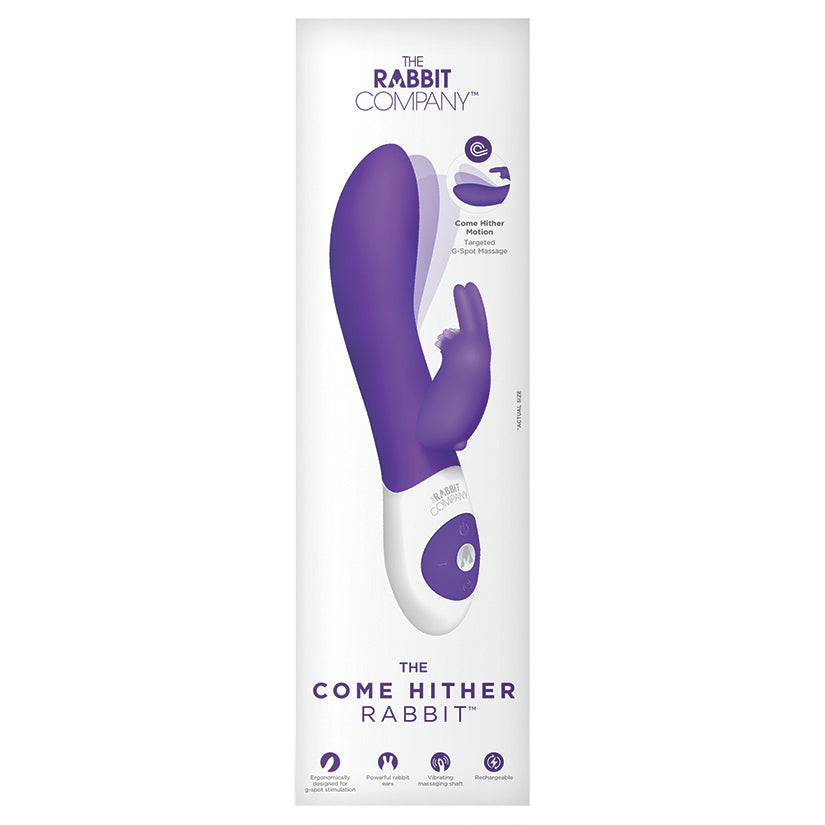 The Come Hither Rabbit Rechargeable-Purple 7.75 - UABDSM