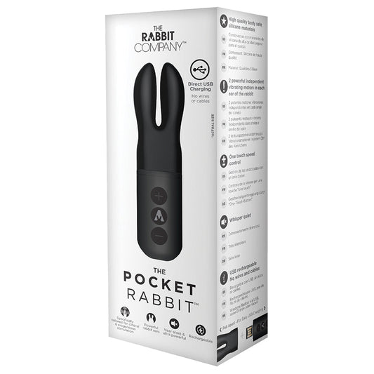 The Pocket Rabbit Rechargeable-Black - UABDSM