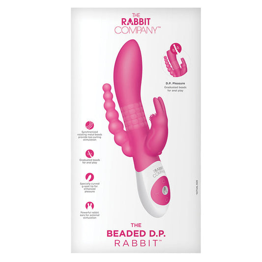 The Beaded D.P.Rabbit Rechargeable-Hot Pink - UABDSM