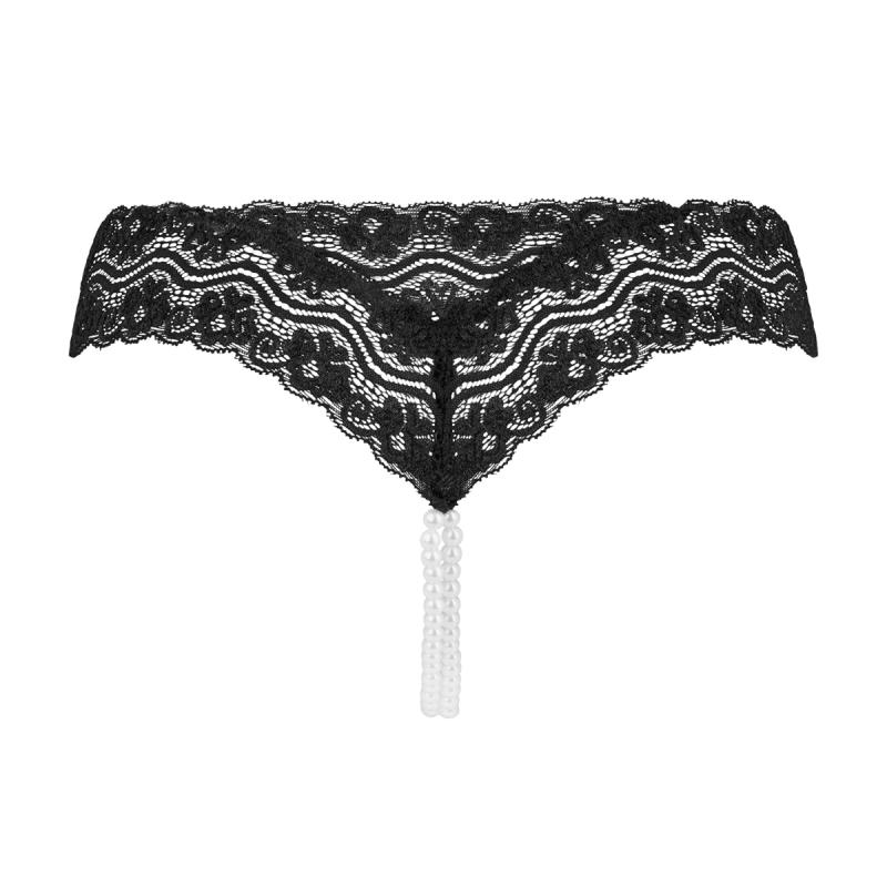 Underneath - Crotchless Mira G-string With Pearl Chain - UABDSM