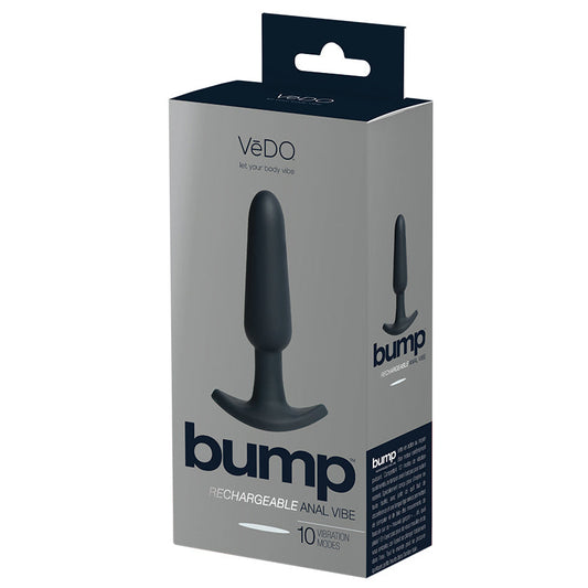 Vedo Bump Rechargeable Anal Vibe-Just Black - UABDSM