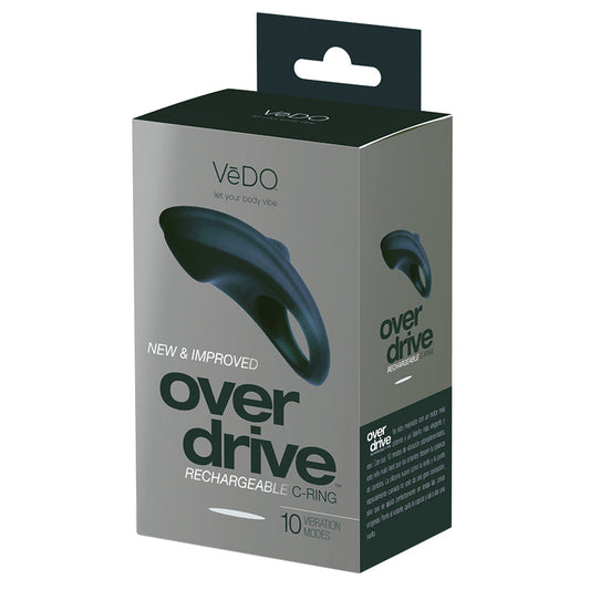 Vedo Overdrive Plus Rechargeable C-Ring-Just Black - UABDSM