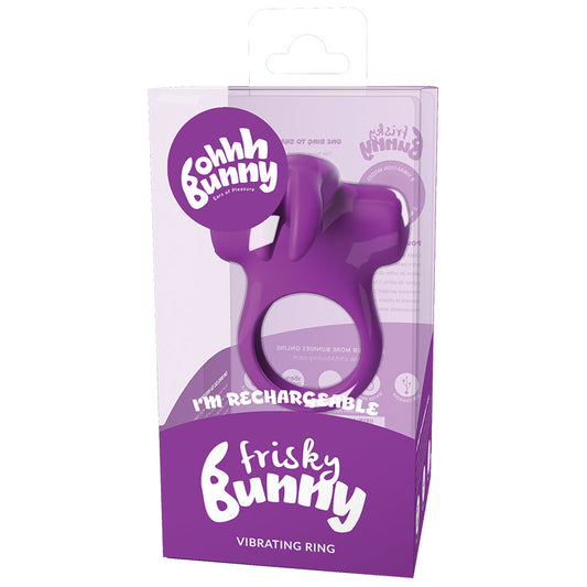 ohhh Bunny Frisky Vibrating Ring-Perfectly Purple - UABDSM