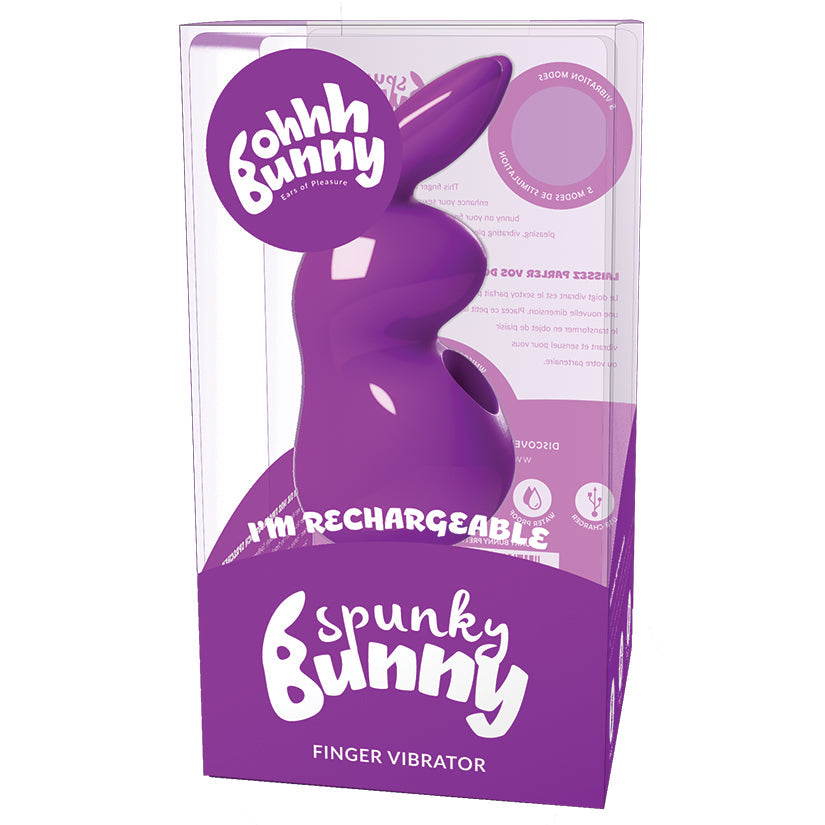 ohhh Bunny Spunky Finger Vibe-Perfectly Purple - UABDSM