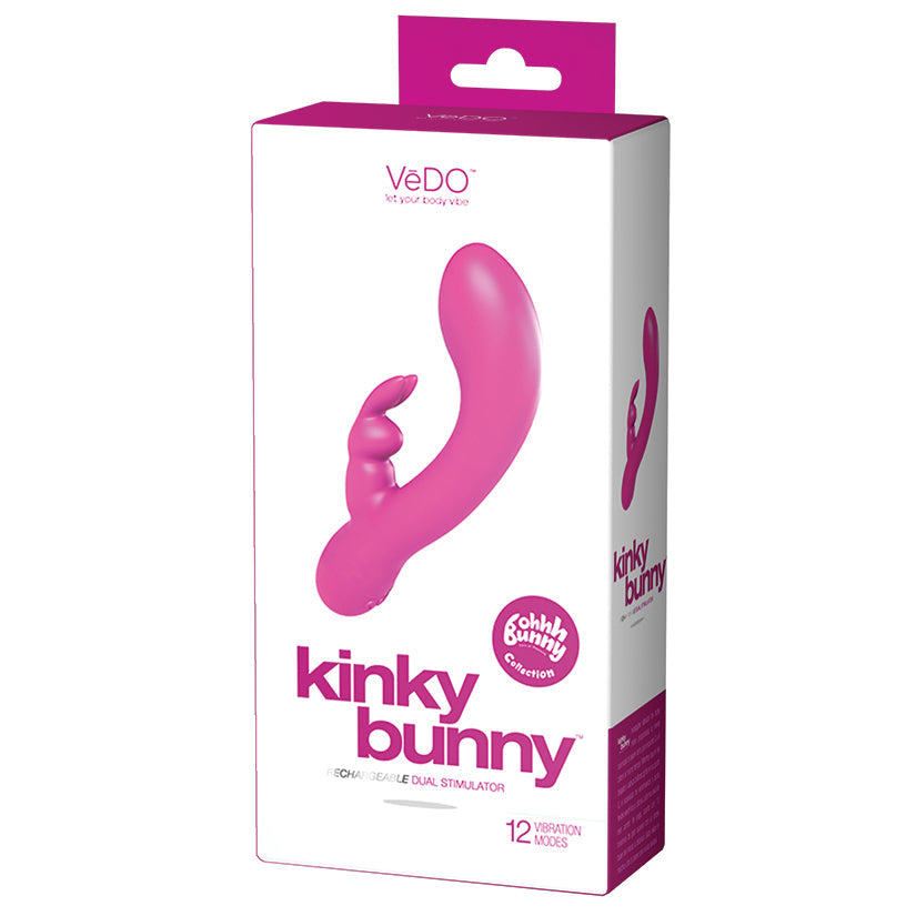 Ohhh Bunny Kinky Bunny Dual Motor Vibrator - Must Have Magenta - UABDSM