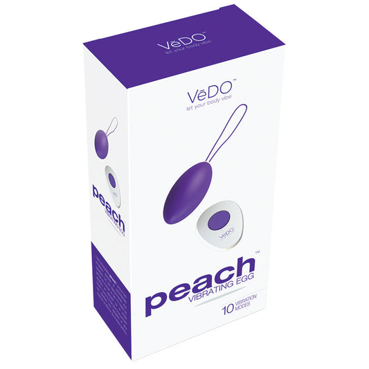 VeDO Peach Vibrating Egg-Into You Indigo - UABDSM