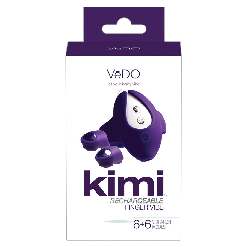 Vedo Kimi Dual Finger Vibe with Remote Control-Deep Purple - UABDSM