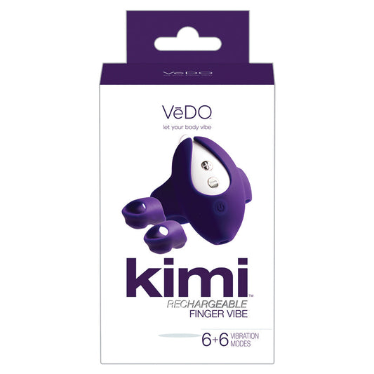 Vedo Kimi Dual Finger Vibe with Remote Control-Deep Purple - UABDSM