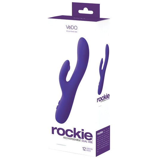 Vedo Rockie Rechargeable Dual Vibe-Indigo - UABDSM