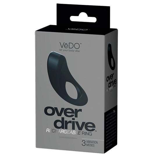 VeDO Overdrive Vibrating Ring-Just Black - UABDSM