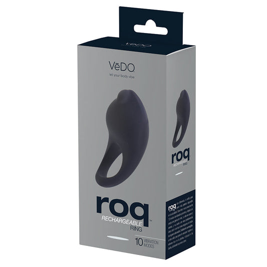 Vedo Roq Rechargeable Ring-Black - UABDSM