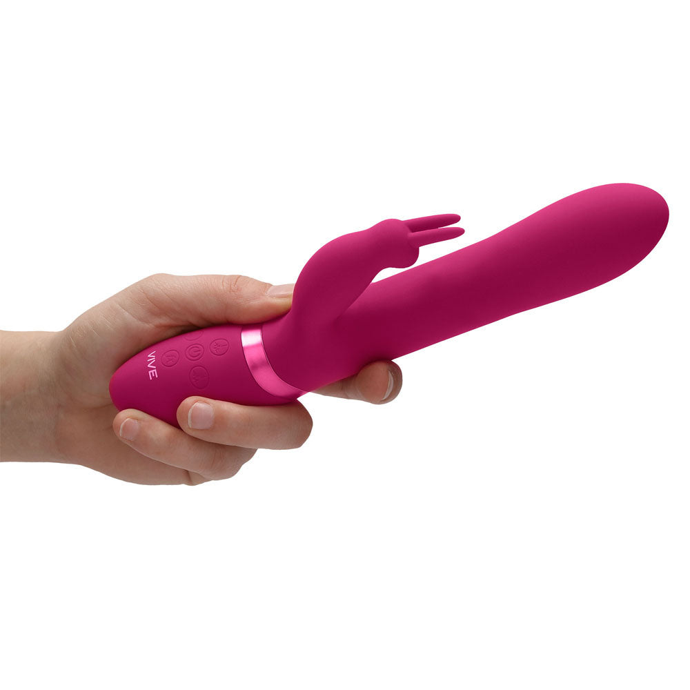 Vive Amoris Pink Rabbit Vibrator With Stimulating Beads - UABDSM