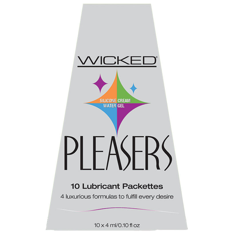 Pleasers - 12 Piece Display - Each Containing 10 Lubricant Packettes - UABDSM