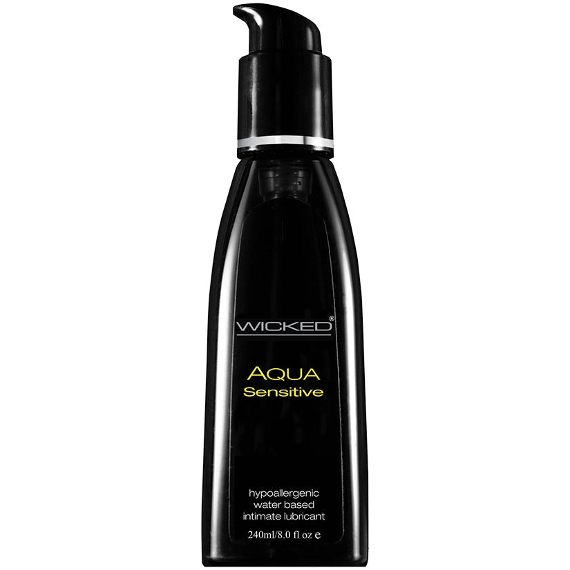 Wicked Aqua Sensitive Hypoallergenic Water Based Lubricant 8.0 Oz - UABDSM