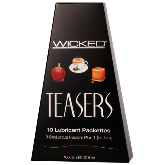 Wicked Teasers Flavored Variety Lubricant Pack (10 Foils) - UABDSM