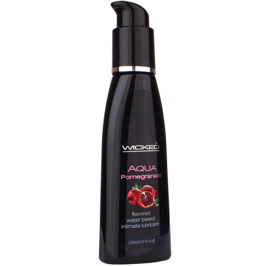 Aqua Pomegranate Flavored Water-Based Intimate Lubricant 2 Oz. - UABDSM
