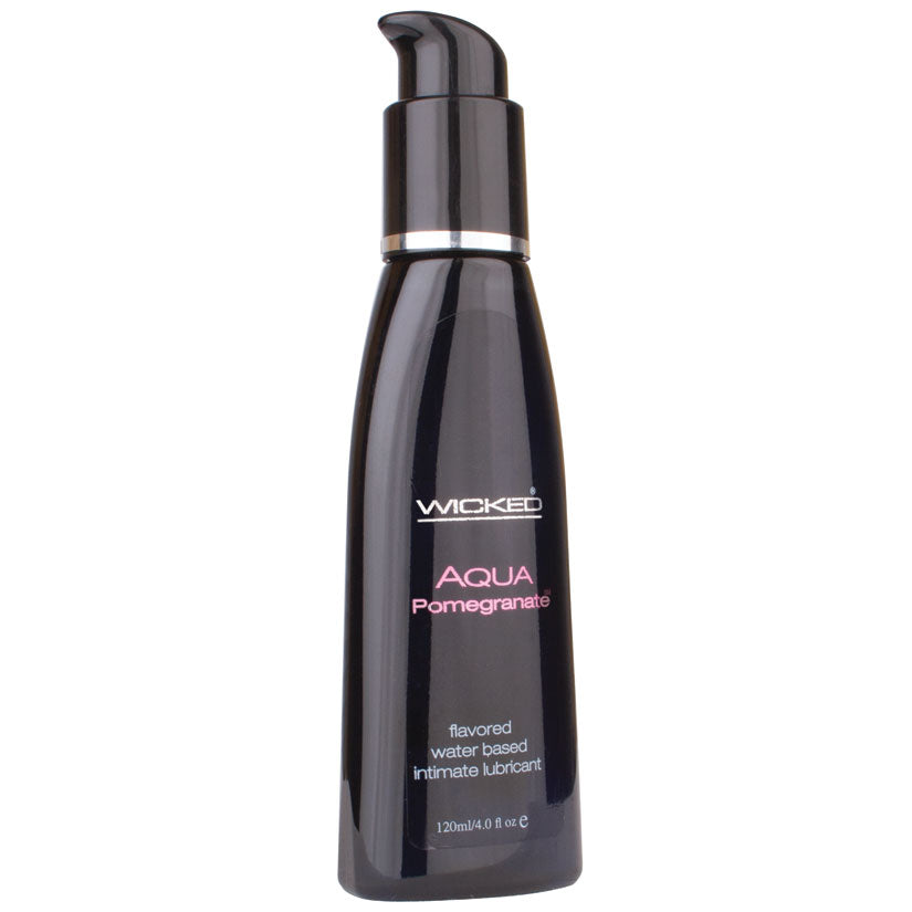 Aqua Pomegranate Flavored Water-Based Lubricant - 4 Oz. - UABDSM