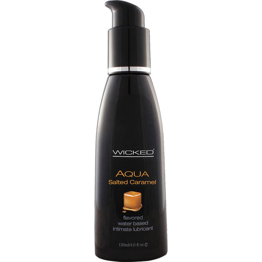 Aqua Salted Caramel Flavored Water-Based Intimate Lubricant 2 Oz. - UABDSM