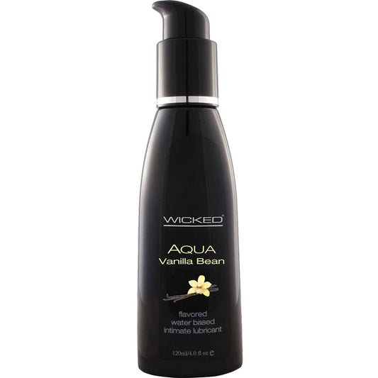 Aqua Vanilla Bean Flavored Water-Based Intimate Lubricant 2 Oz. - UABDSM